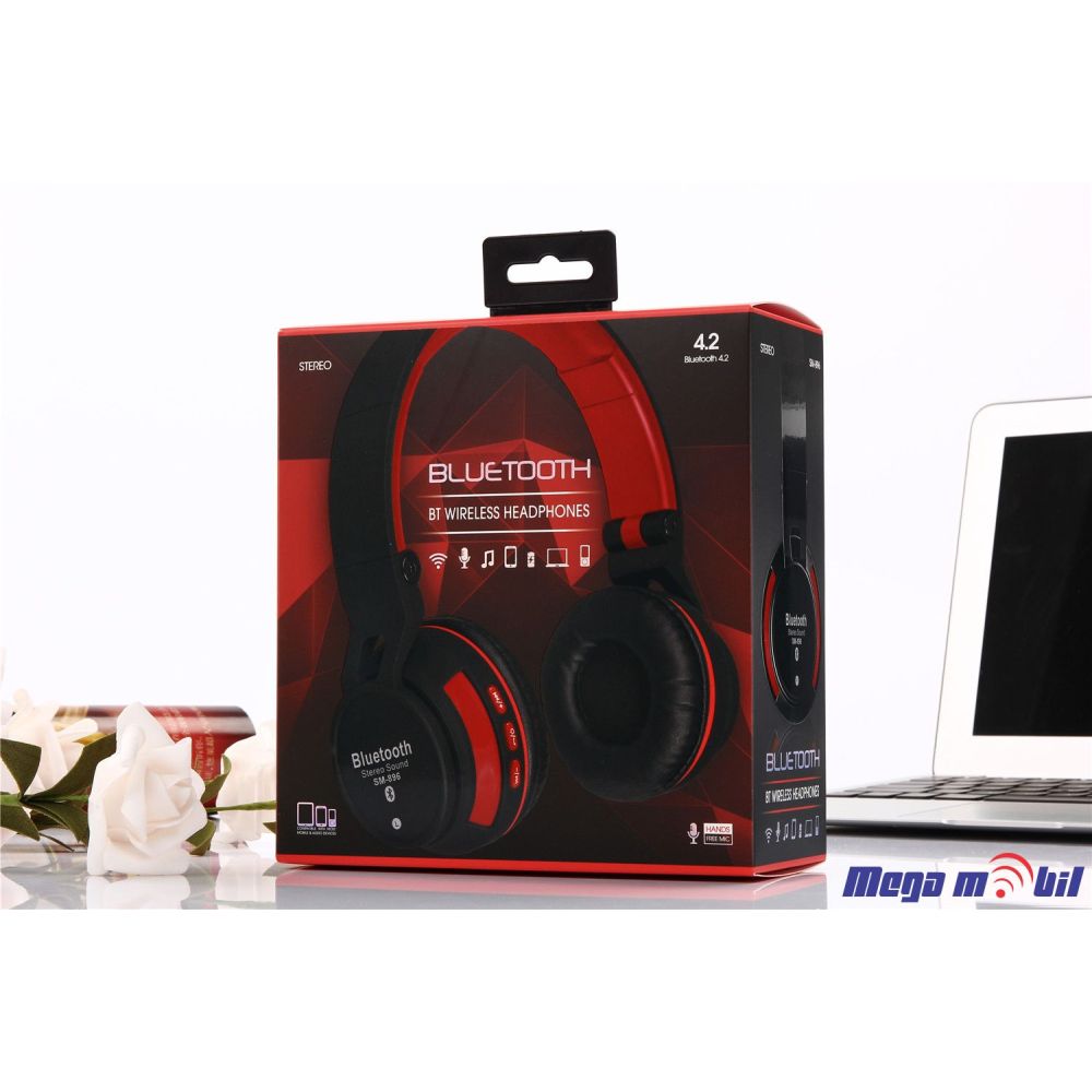 Slusalki Bluetooth SY-BT896 red